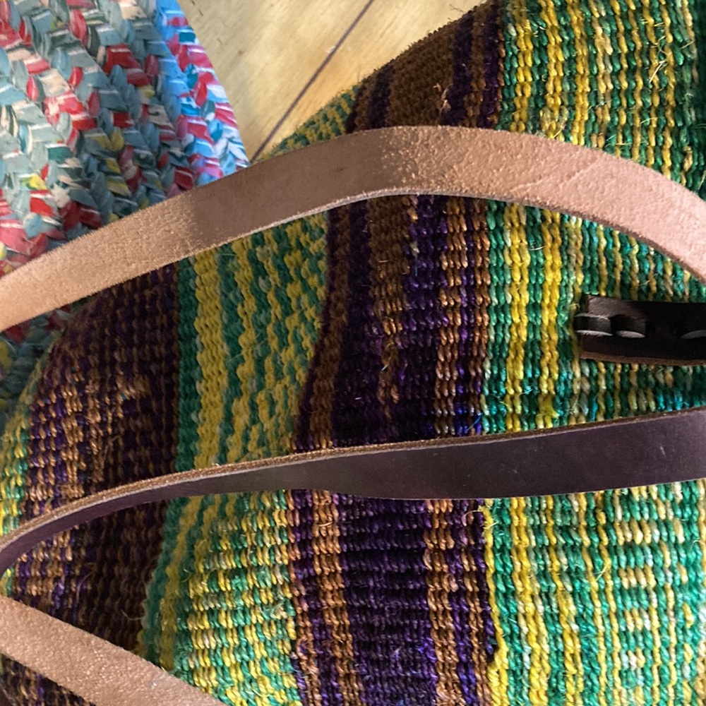 Multicolor Woven Tote Bag - Picture 7 of 8